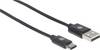 Manhattan USB-kabel USB 2.0 USB-A-hanstik, USB-C® stik 2.00 m Sort 354929