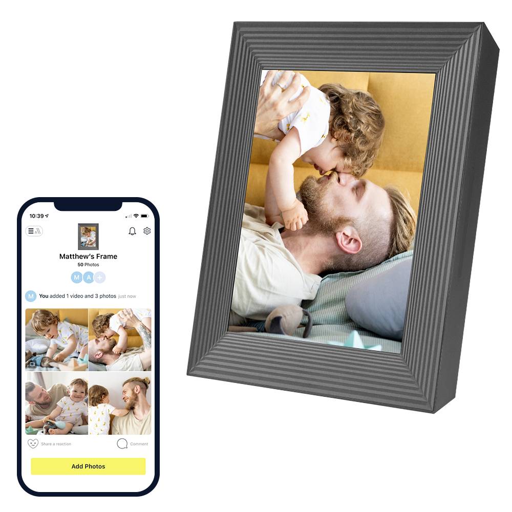 Aura Frames Mason Digitale fotorammer 22.9 cm 9 tommer 1600 x 1200 Pixel Grafit-5