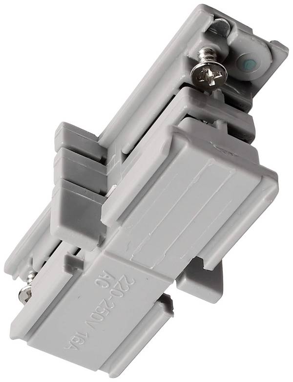 Deko Light 710019 D Line mechanischer Verbinder Højvolt-skinnesystem-komponenter  Strømskinne  3-faset Grå