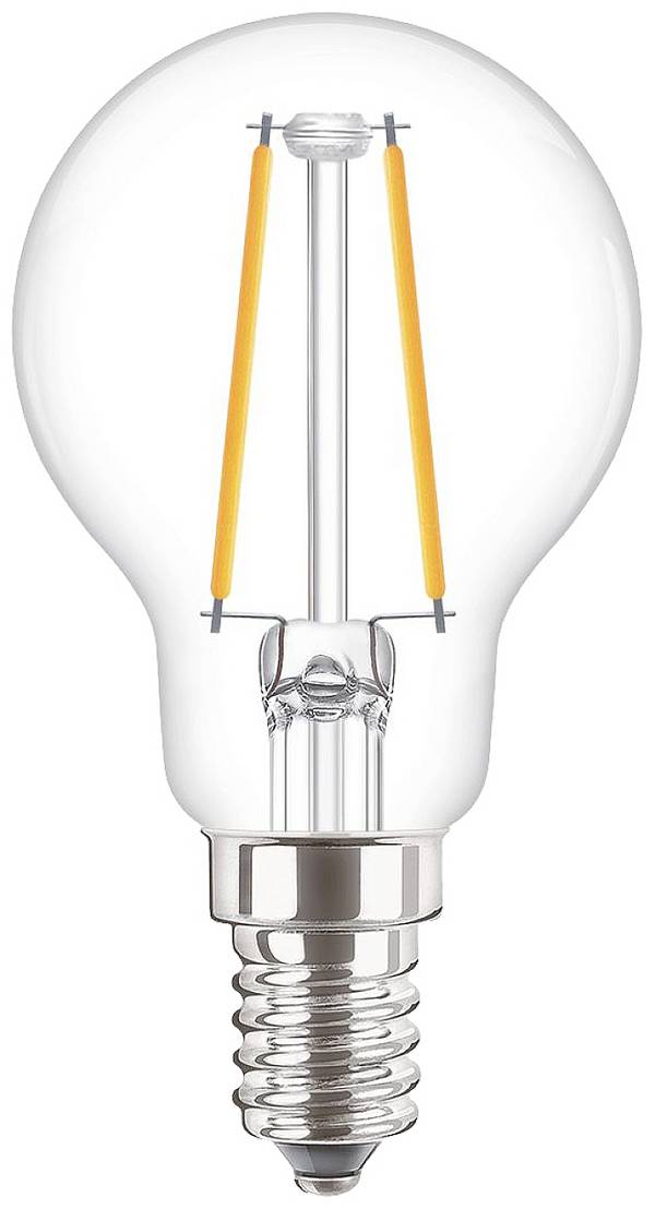 Philips LED 34774800 LED (RGB)-lamp EEK E (A - G) E14 Dråbeform 2 W = 25 W Varmhvid (Ø x H) 45 mm x 80 mm Filament 1 stk
