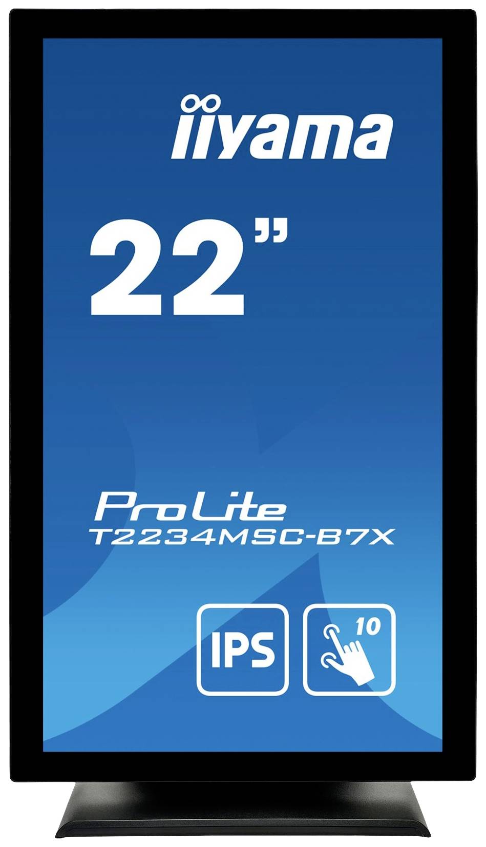Iiyama ProLite T2234MSC-B7X LED-skærm 55.9 cm (22 tommer) EEK F (A - G);1920 x 1080 PixelFull HD8 msDisplayPort, HDMI™, VGA, USBIPS LED