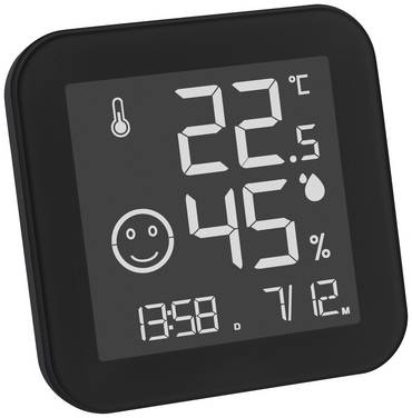 TFA Dostmann BLACK & WHITE Termo- /hygrometer Sort