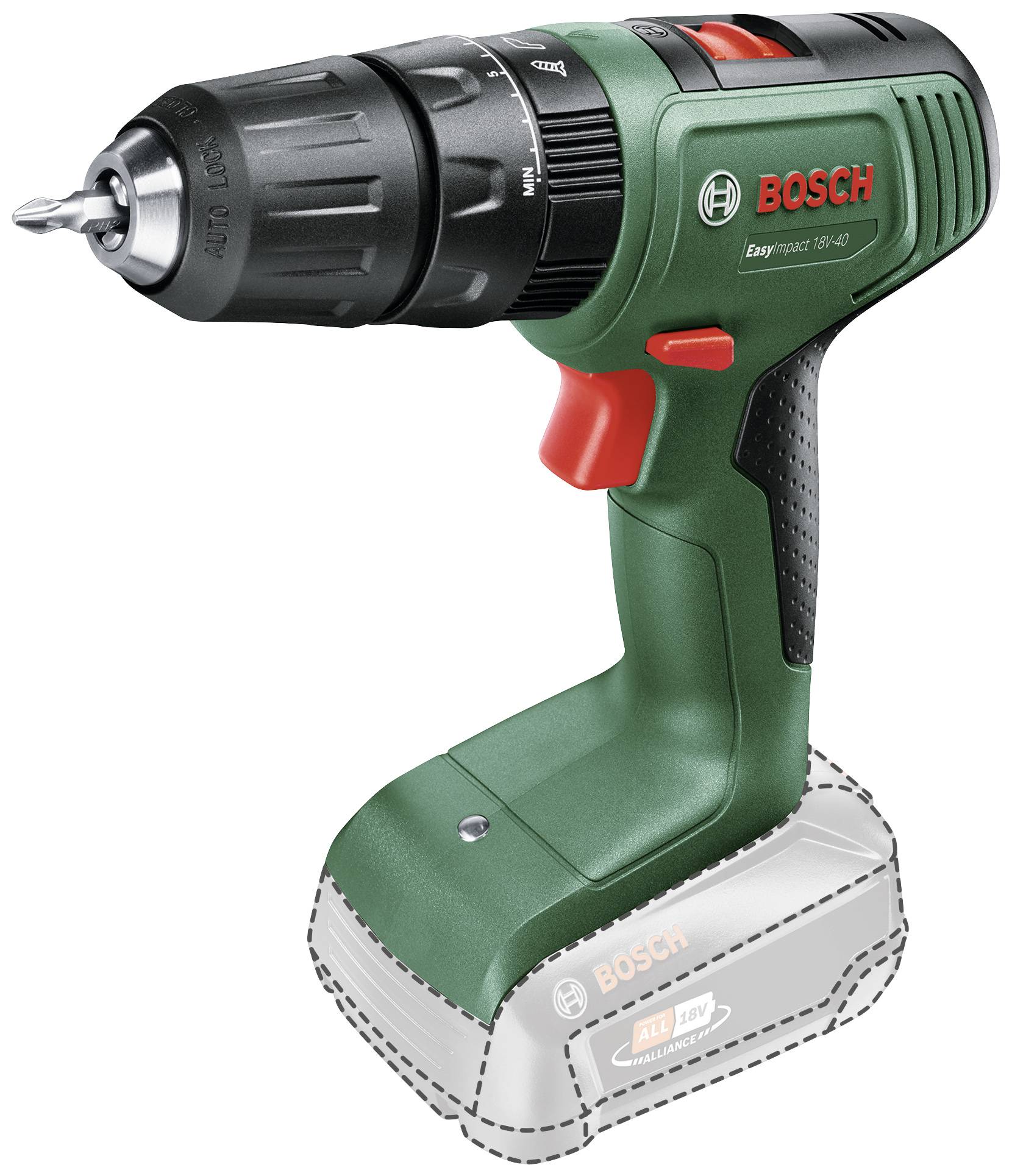 Bosch Home and Garden EasyImpact 18V 40 06039D8100 Batteri