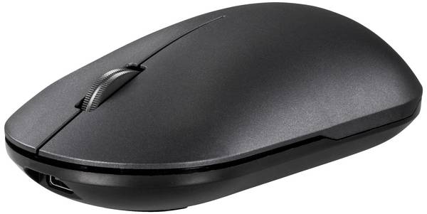Renkforce RF-WM-200  WLAN-mus Kabelfri, Bluetooth®   Optisk Sort 3 Knapper 800 dpi, 1200 dpi, 1600 dpi, 2400 dpi, 4000 dpi