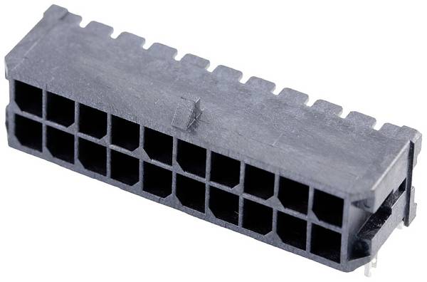 Molex Stiftkabinet-printplade  Samlet antal poler 20 Rastermål: 3 mm 430452007 1 stk #####Tape and Reel