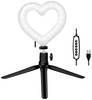 LogiLink Ring Light Heart Lysstativ EEK E (A - G) Integreret stativ, Kuglehoved
