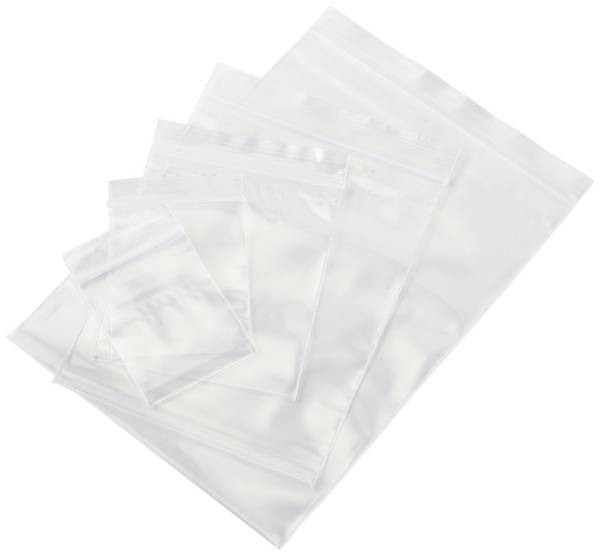 Tryklukningspose uden tekstlabels Transparent Polyethylen 1 Set