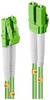 LINDY 46314 Glasfiber Lyslederkabel Tilslutningskabel 10.00 m Grøn [1x LC-stik - 1x LC-stik] 50/125 µ Multimode OM5