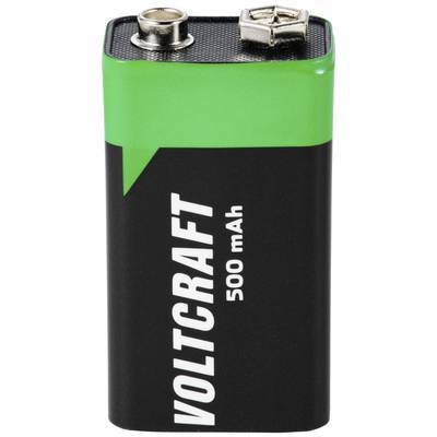 9 V-blokbatteri  VOLTCRAFT 6LR61 Litium 7.4 V 500 mAh 1 stk