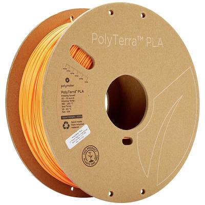 Polymaker 70848 PolyTerra PLA Filament PLA-plast med lavere kunststofindhold 1.75 mm 1000 g Orange (mat)  1 stk