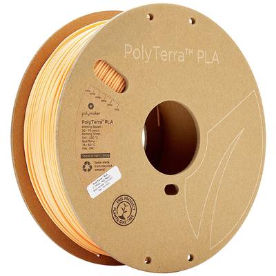Polymaker 70863 PolyTerra PLA Filament PLA-plast med lavere kunststofindhold 1.75 mm 1000 g Pastelorange  1 stk