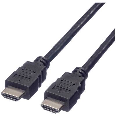 Et sort HDMI-kabel med to stik, egnet til overførsel af lyd- og videosignaler mellem enheder som fjernsyn og computere.
