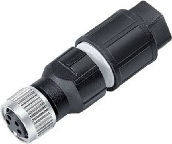 binder 99 3400 550 03-20 Sensor-, aktuator-stik, M8 Tilslutning, lige Pol-tal (RJ): 3 1 stk
