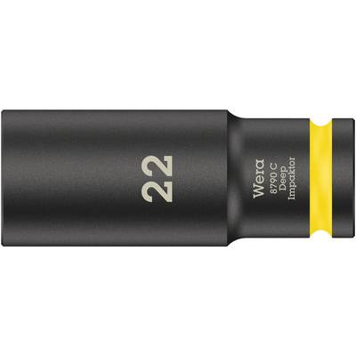 Sort skruenød med gul ring, gravering '22 Wera 8790 C Deep Impaktor'.