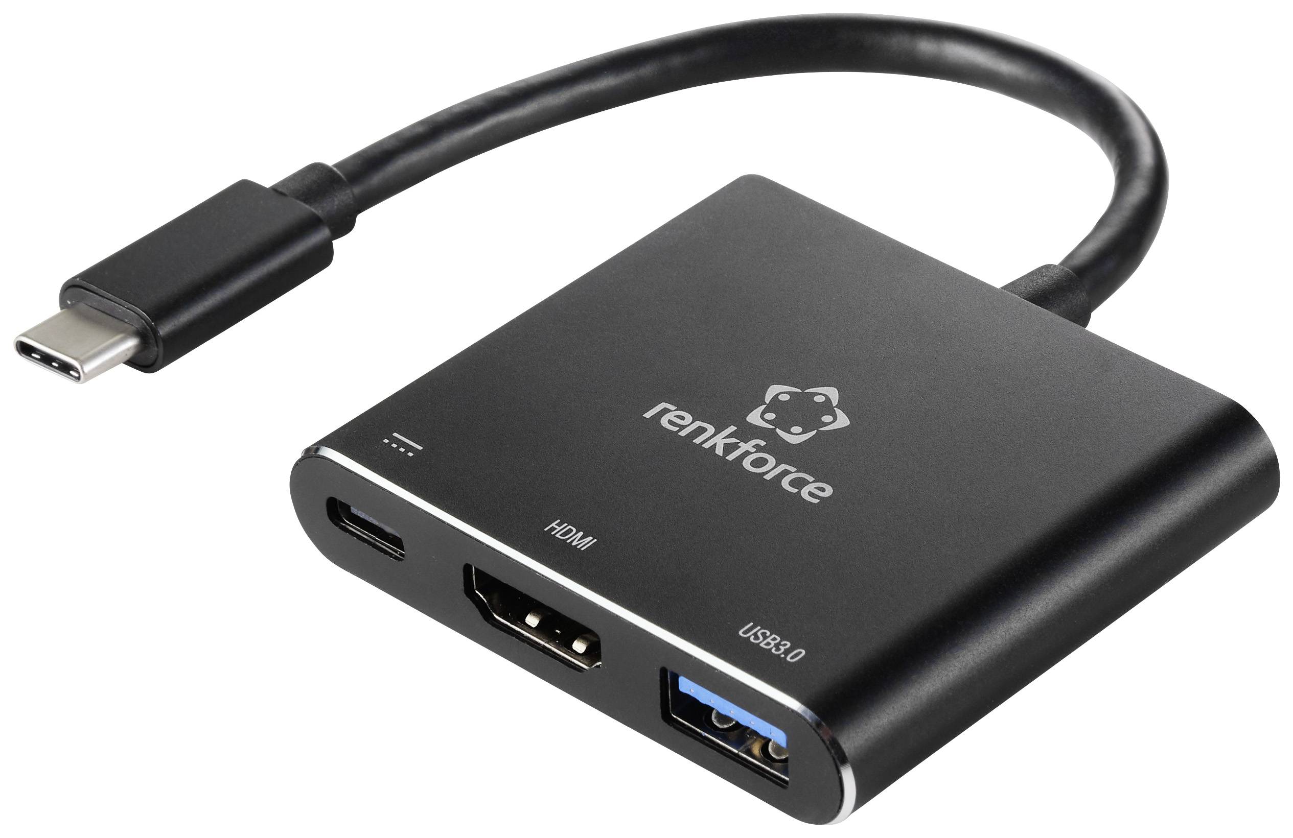Renkforce RF-4548306 / HDMI Adapter [1x stik - 1x USB 3.2 Gen 1 stik A (USB 3.0), USB-C® bø | Conradelektronik.dk