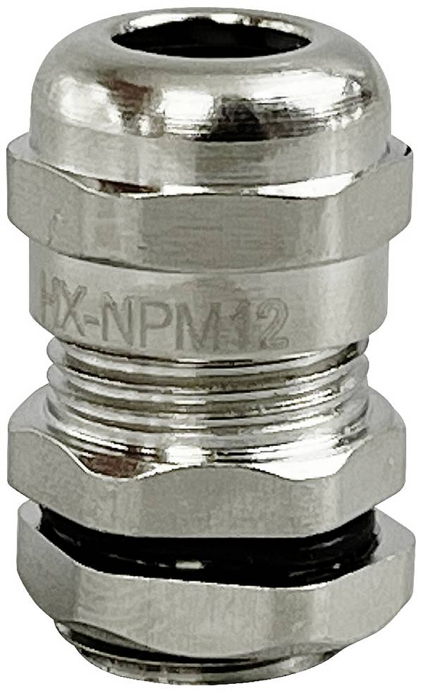 TRU COMPONENTS TC-10302820 Kabelforskruning M12 Messing (forniklet) Metal 1 stk