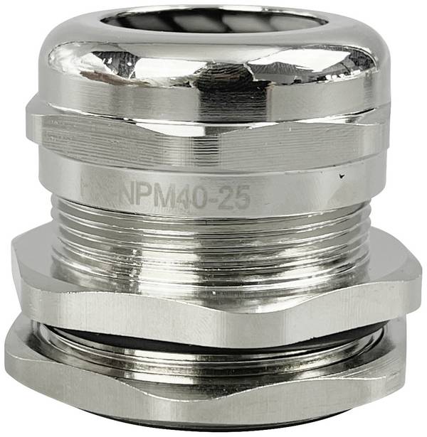 TRU COMPONENTS TC-10302852 Kabelforskruning M40 Messing (forniklet) Metal 1 stk