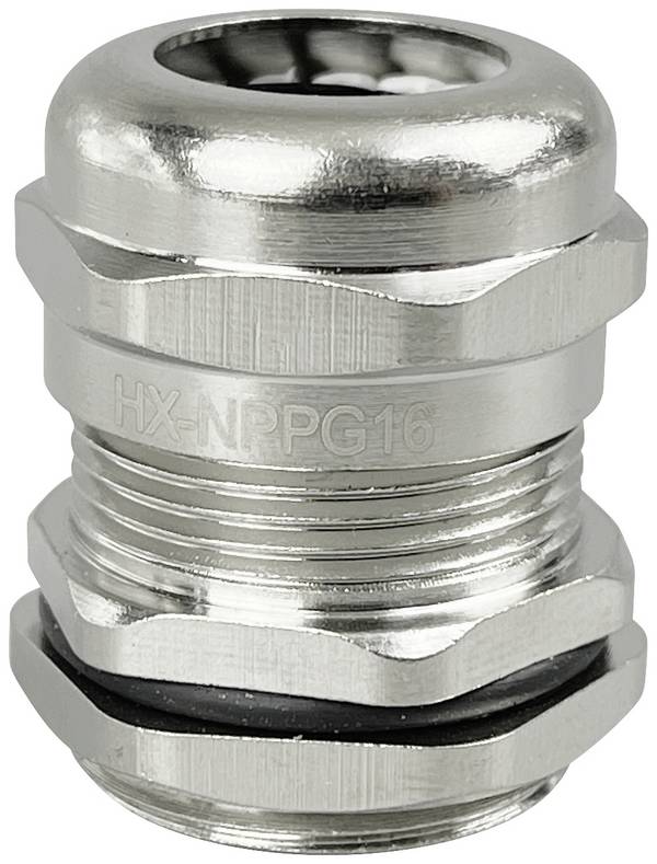 TRU COMPONENTS TC-10302884 Kabelforskruning PG16 Messing (forniklet) Metal 1 stk