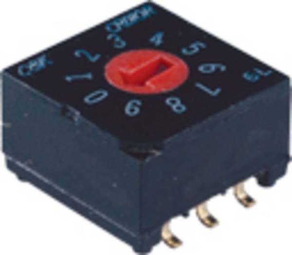 C & K Switches CRD10RM0AB Koderingskontakt BCD Afbryderpositioner 10 1 stk Tube