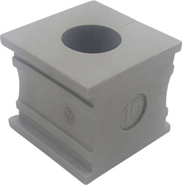 TRU COMPONENTS ELT 10 Kabelgennemføring slidset Klemme-diameter (max.) 11 mm Elastomer Grå 1 stk