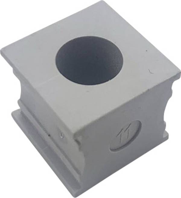 TRU COMPONENTS ELT 11 Kabelgennemføring slidset Klemme-diameter (max.) 12 mm Elastomer Grå 1 stk