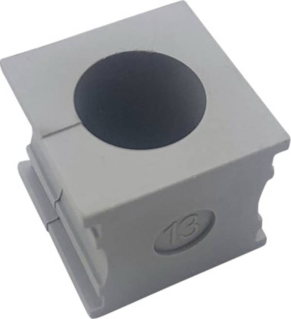 TRU COMPONENTS ELT 13 Kabelgennemføring slidset Klemme-diameter (max.) 14 mm Elastomer Grå 1 stk