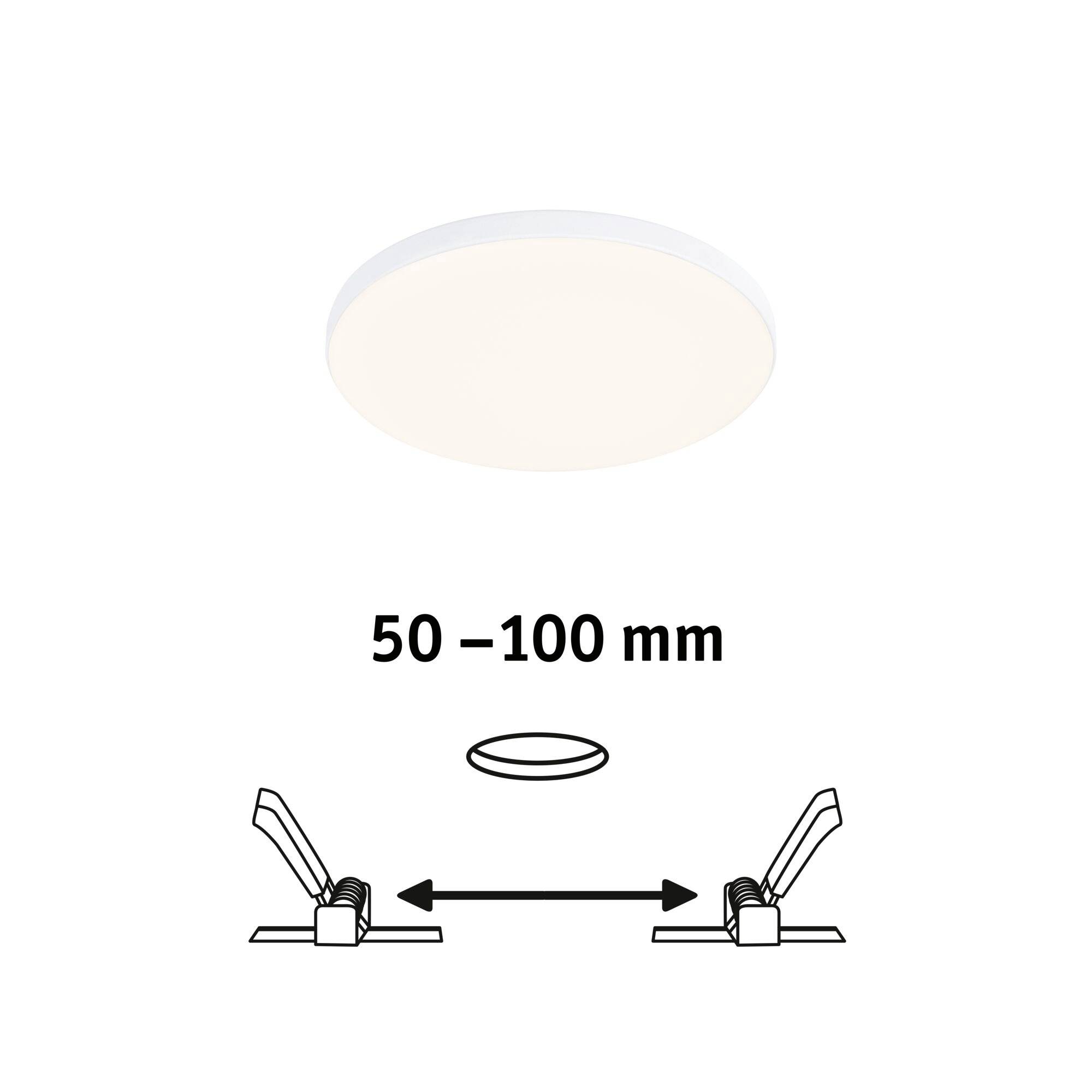 To versterbare projektører med en justerbar afstand på 50 til 100 mm mellem dem.