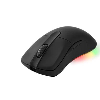 DELTACO GAMING DM430 Gaming-mus Kabelfri, Trådløs Optisk Sort 3 Knapper 16000 dpi Belyst
