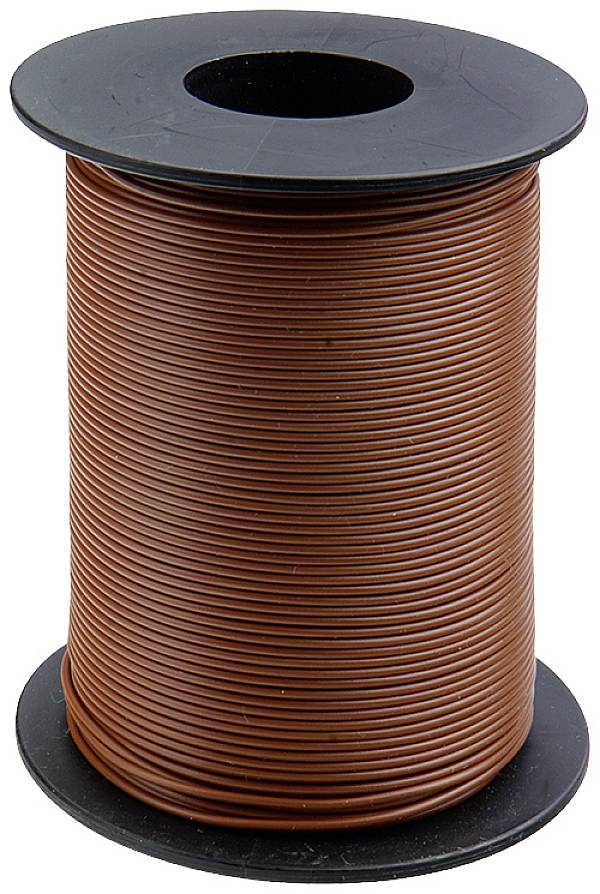 Donau Elektronik 125-S25-8 Tråd  1 x 0.25 mm² Brun 25 m