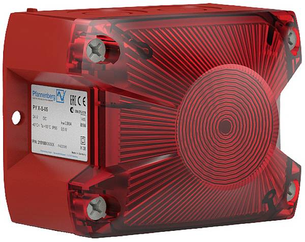 Pfannenberg Blitzlampe Xenon PY X-S-05 24 DC RD M12 3000 21510805100 Rød  Blitzlys 24 V/DC