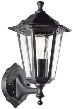 Brilliant Carleen 90986A06 Udendørs vægbelysning  LED (RGB) E27  Sort