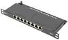 Digitus DN-91608S-SL-EA 8 porte Patch-panel 254 mm (10") CAT 6A 0.5 U med stik