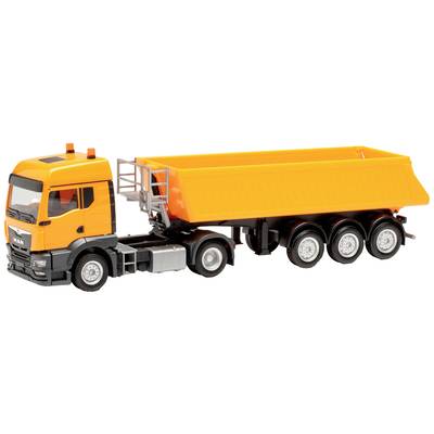 Herpa 314589 H0 Lastbiler model MAN TGS TM Schmitz vippesættevogn