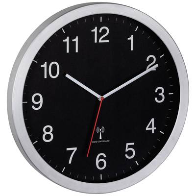 TFA Dostmann 60.3545.01 Radio Vægur 400 mm x 50 mm x 400 mm Sølv Stort display