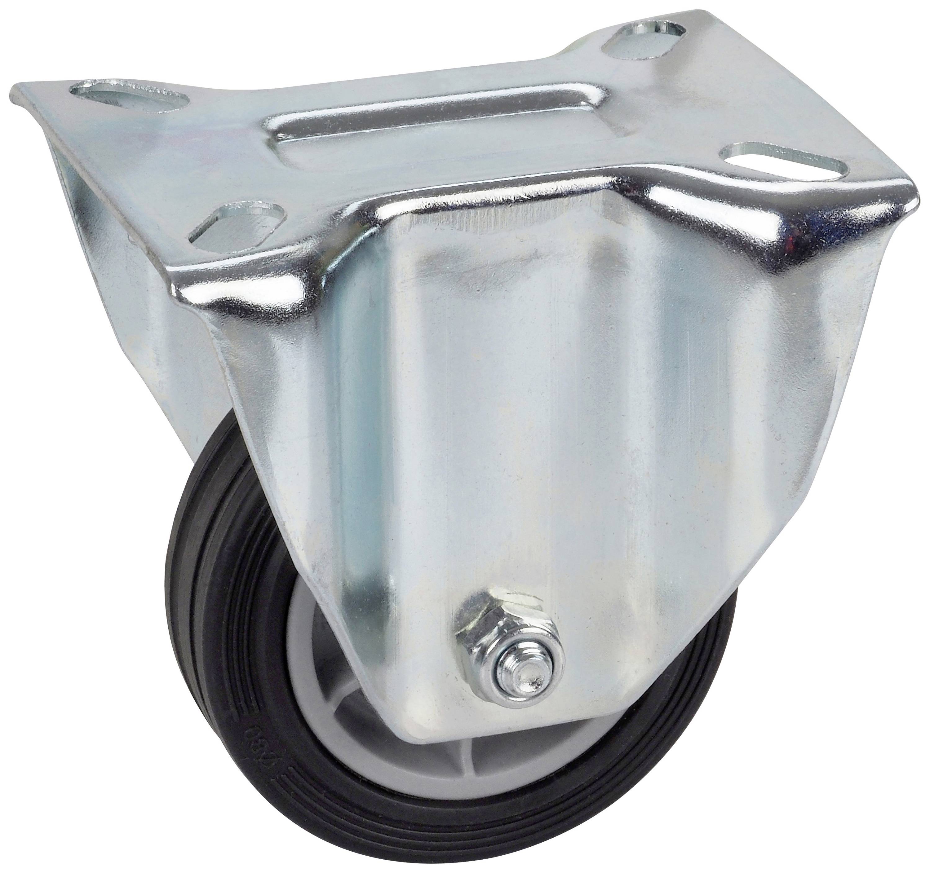dörner + helmer 717842 717842 Fast hjul Hjuldiameter: 80 mm Bæreevne (maks.): 50 kg 1 stk