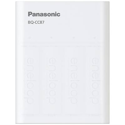 Panasonic BQ-CC87 +4x eneloop AA Oplader til runde celler NiMH R03 (AAA), R6 (AA)