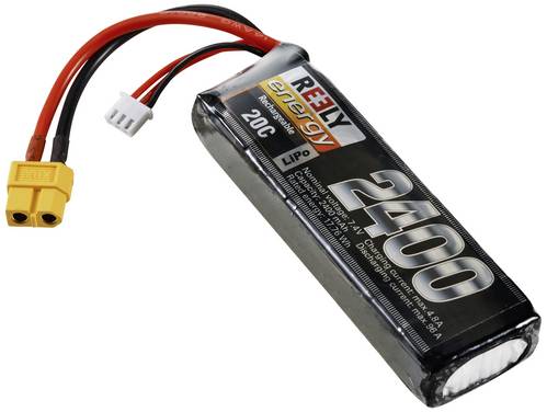 Reely Modelbyggeri-batteripakke (LiPo) 7.4 V 2400 mAh Celletal: 2 20 C Softcase  XT60