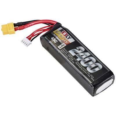 Reely Modelbyggeri-batteripakke (LiPo) 11.1 V 2400 mAh Celletal: 3 45 C Softcase XT60H