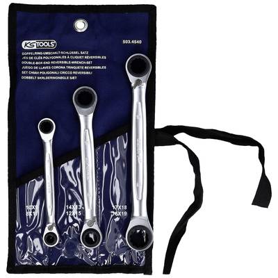 KS Tools 503.4540 503.4540 Ringnøgle-sæt 3 dele Nøglebredde (metrisk) (kun til del) 8 - 19 mm