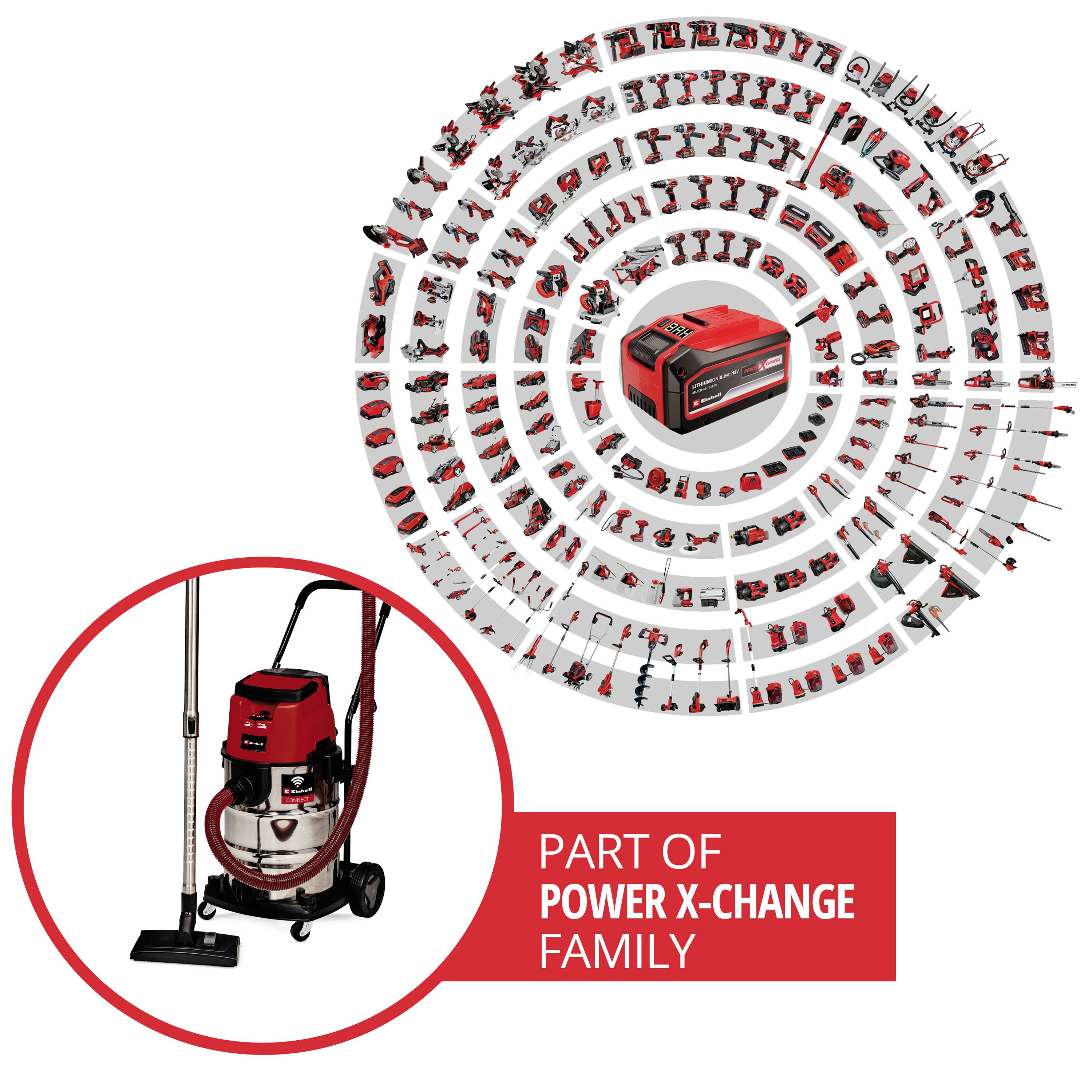 Einhell Professional TP-VC 36/30 S Auto-Solo 2347143 Våd-/tørsuger 30 l uden batteri, uden oplader-3