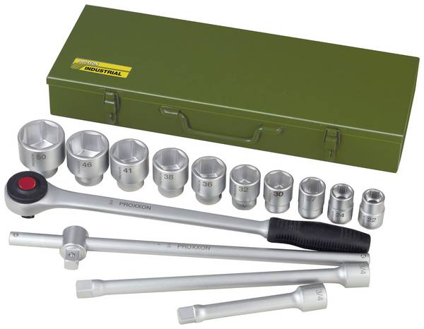 Proxxon  Topnøgle-bit-sæt  3/4" 14 dele 23300