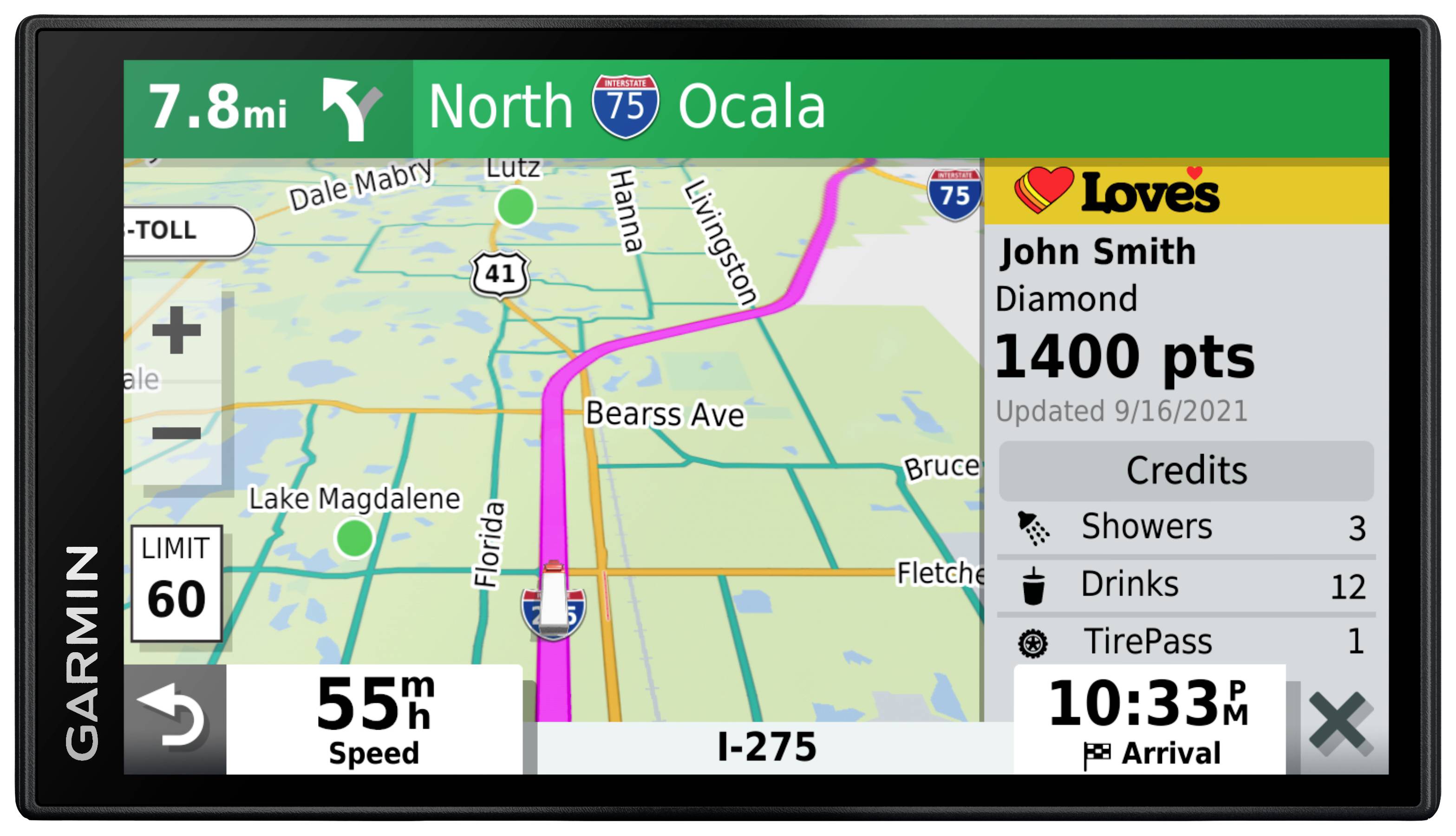 Lastbilnavigation 6 tommer Garmin DĒZL™ LGV610 MTD EU Europa