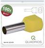 Quadrios 22C439 Tvillingekabelsko 6 mm² Delvist isoleret Gul 1 Set Package