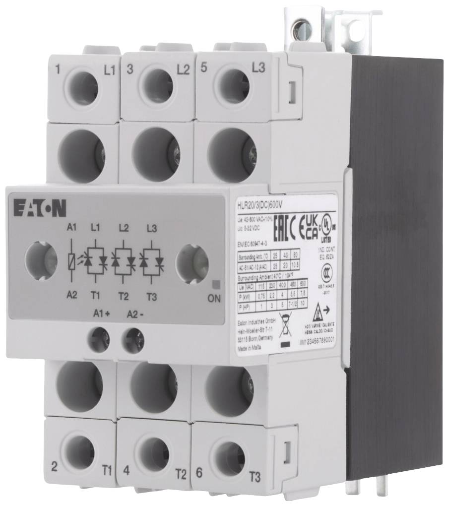 Eaton Halvlederrelæ Y7-360048 30 A Koblingsspænding (max.): 600 V/AC Vekslende ved nulspænding 1 stk