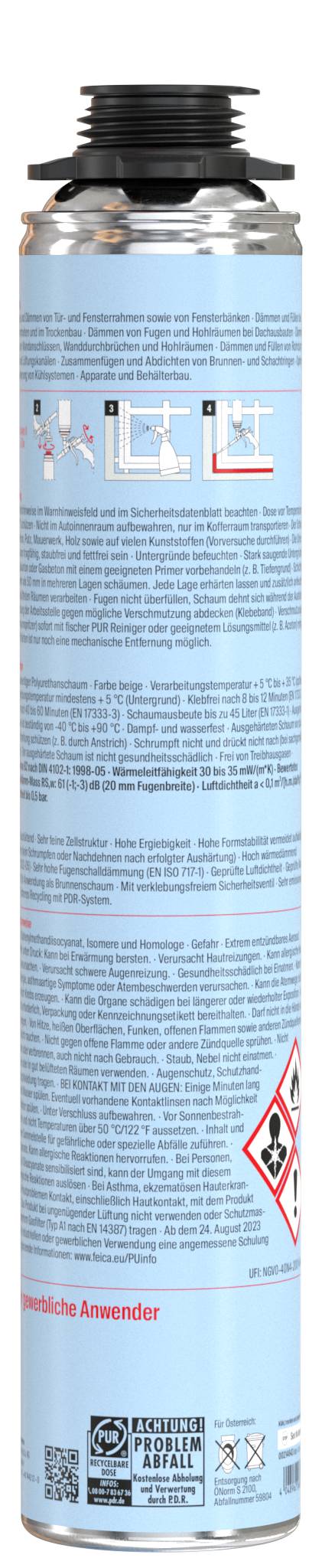Fischer PUP S 750 Profi Pistolskum Producentfarve: Beige 750 ml-1