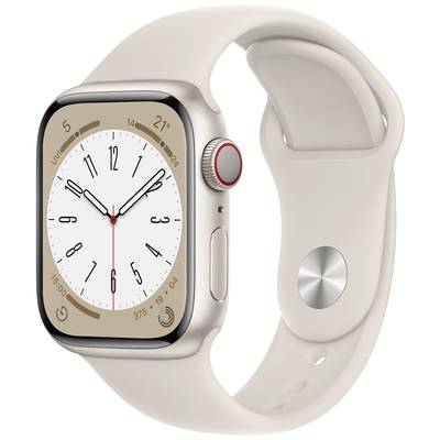   Apple  Watch Series 8  GPS + Cellular  41 mm  Aluminiumskabinet  Polarstjerne  Sportsarmbånd  Polarstjerne  