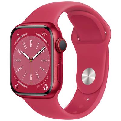   Apple  Watch Series 8  GPS + Cellular  41 mm  Aluminiumskabinet  (PRODUCT) RED™  Sportsarmbånd  (PRODUCT) RED™  