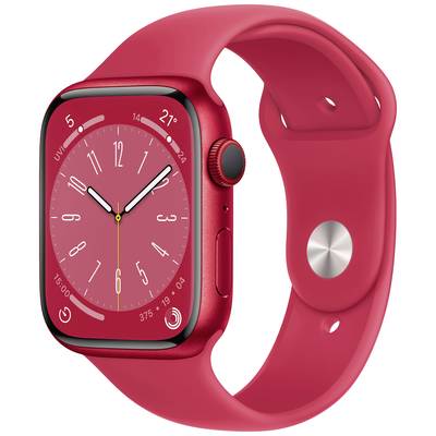   Apple  Watch Series 8  GPS + Cellular  45 mm  Aluminiumskabinet  (PRODUCT) RED™  Sportsarmbånd  (PRODUCT) RED™  