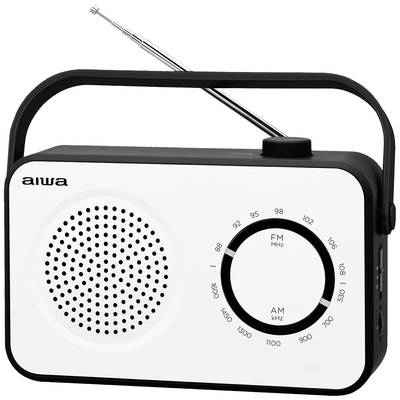 Kuffertradio Aiwa R-190BW FM, AM (1018)   Hvid
