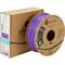 Lilla 3D-printfilament fra Polymaker, 1 kg rulle, PLA-materiale, Ø 1,75 mm, i brun pap-emballage med blå etiket.